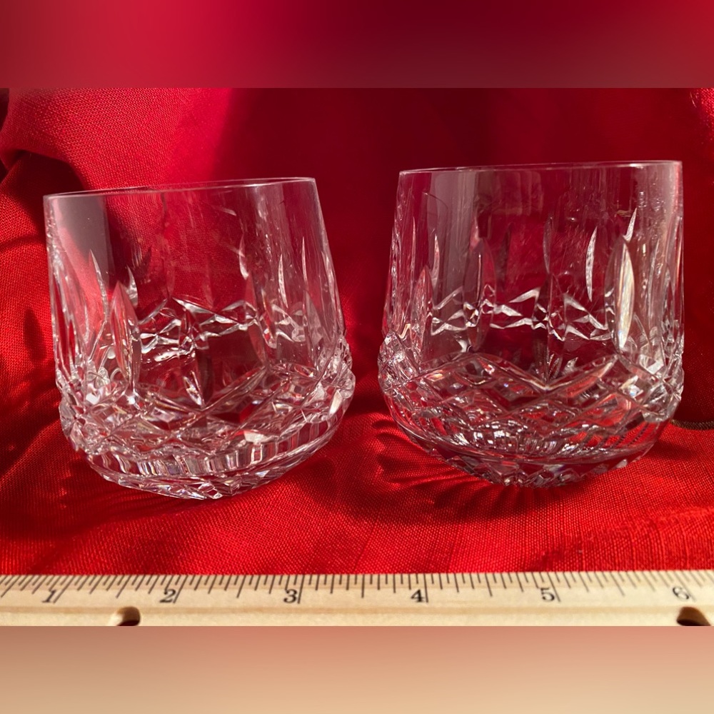 Waterford Lismore. Pair of “Rolly Polly” 9oz crystal glasses